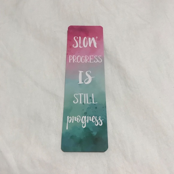 Keep Going Double Sided Bookmark Slow Progress Is Still Progress Motivational - Picture 2 of 2